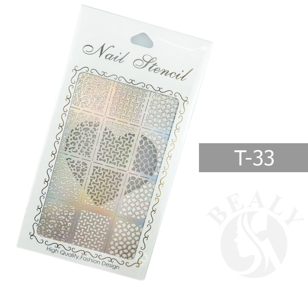 GIẤY DÁN SƠN MÓNG TẠO KIỂU NAIL STENCIL TÚI TRẮNG #T33