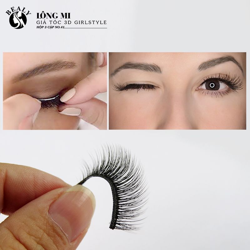 LÔNG MI GIẢ TÓC 3D GIRLS STYLE HỘP 3 CẶP NO.41