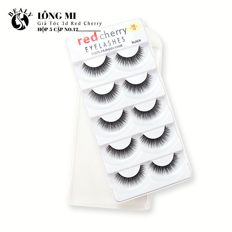 LÔNG MI GIẢ TÓC 3D RED CHERRY HỘP 5 CẶP NO.12