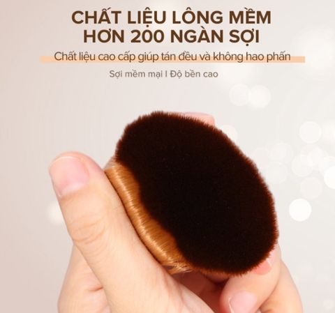  CỌ TÁN KEM NỀN ĐẦU DẸT KABUKI (CỌ OVAL) 