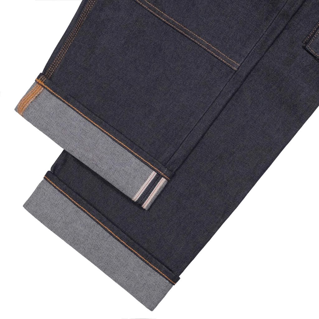 14.5oz Dark Blue Raw Selvedge Denim / Relax Cargo Pants