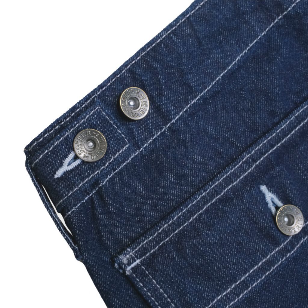 Military Indigo Blue Denim / Relax Pants