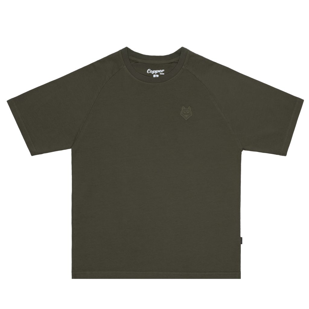 Raglan Logo Copper Tee - Moss