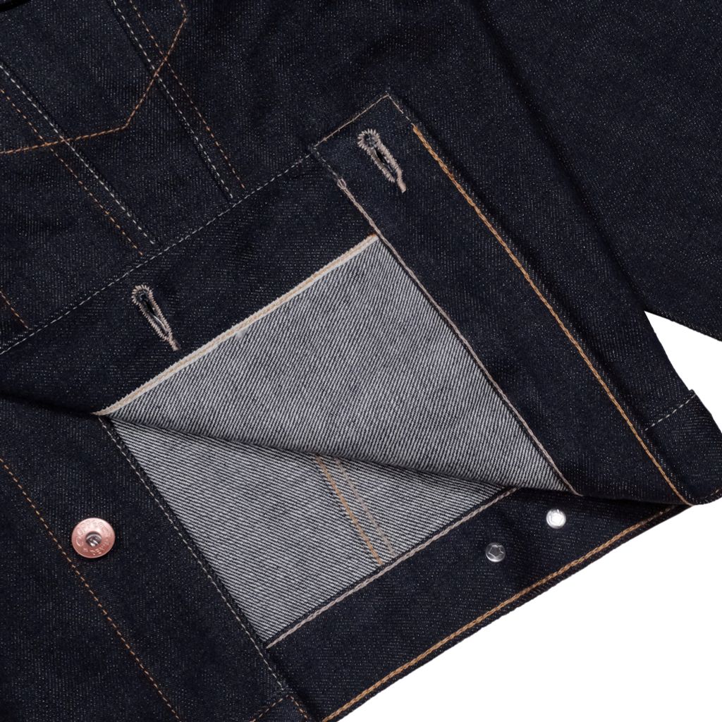 KURABO 19oz Type 3 Prime Blue Raw Selvedge Denim / Regular Jacket / Japanese Fabric