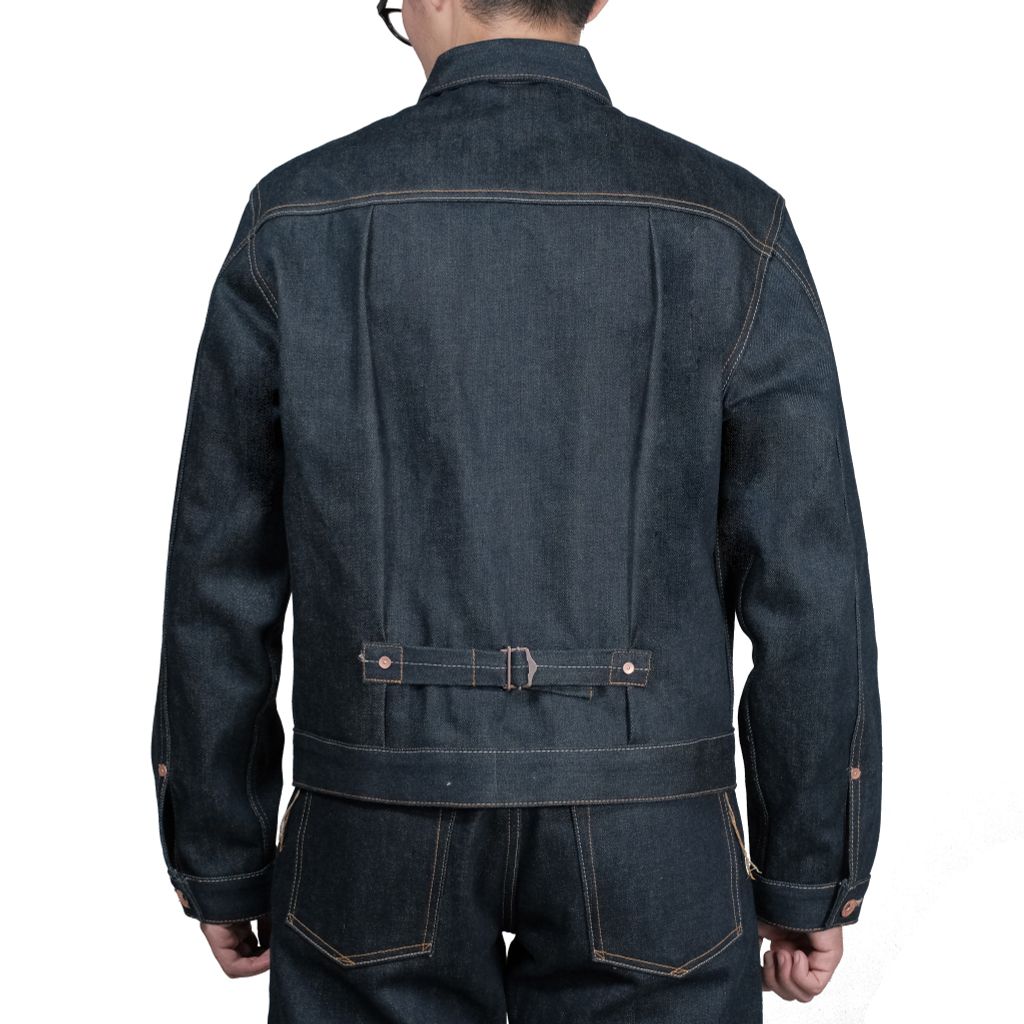 KURABO 19oz Type 1 Prime Blue Raw Selvedge Denim / Regular Jacket / Japanese Fabric