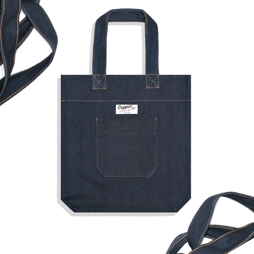 COPPER DENIM - RECYCLE TOTE BAG