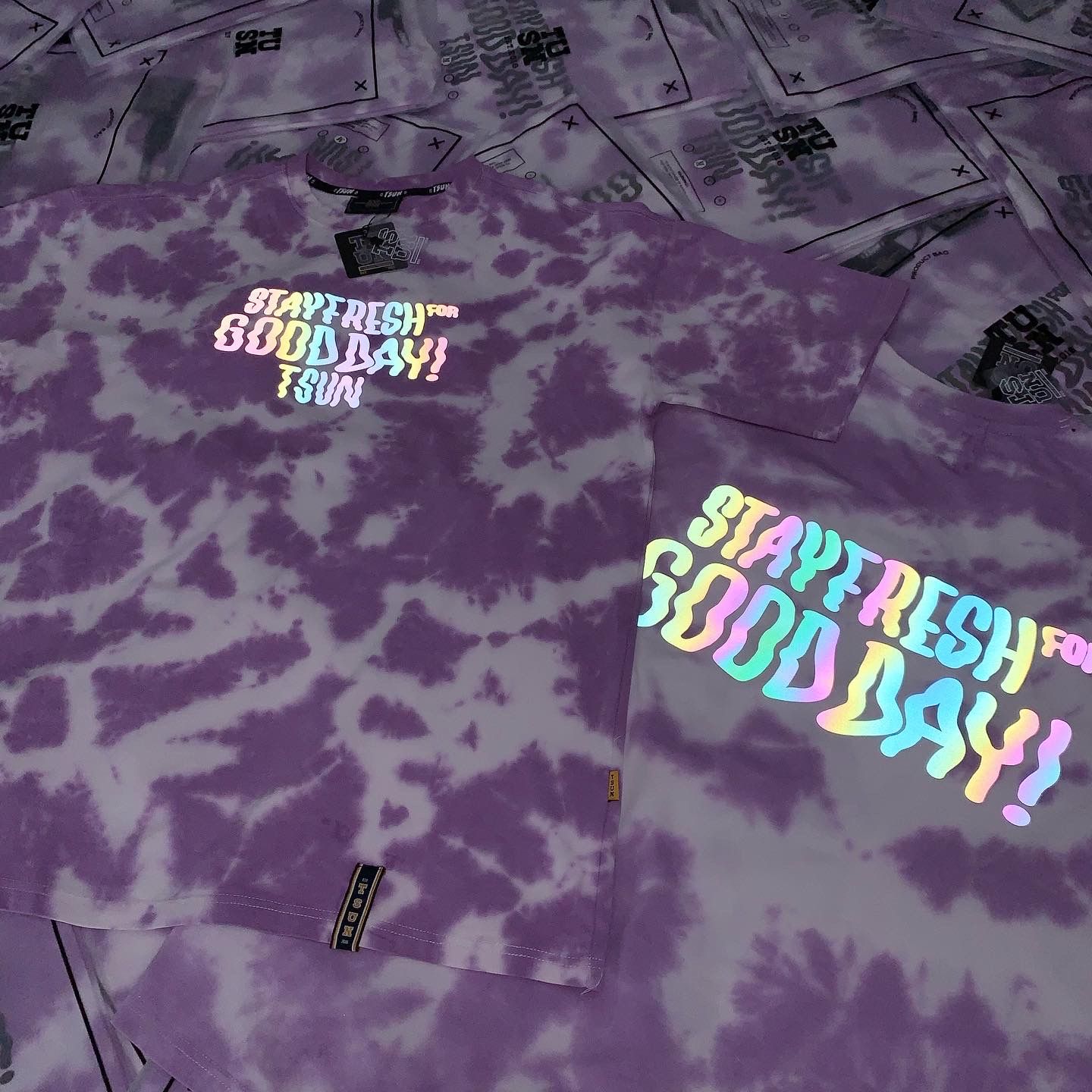 Purple Tie Dye Tee