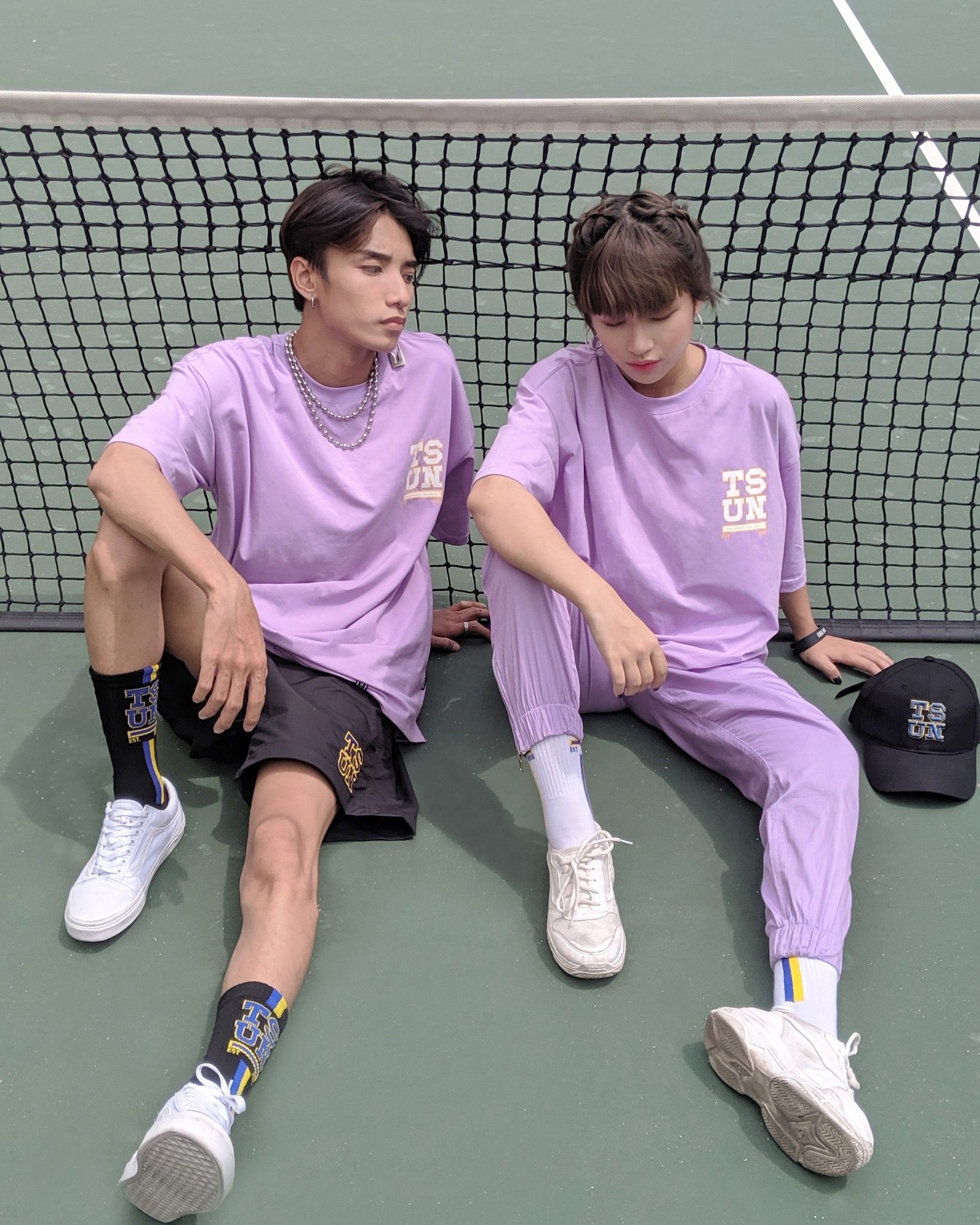SIGNATURE LOGO TEE/PURPLE
