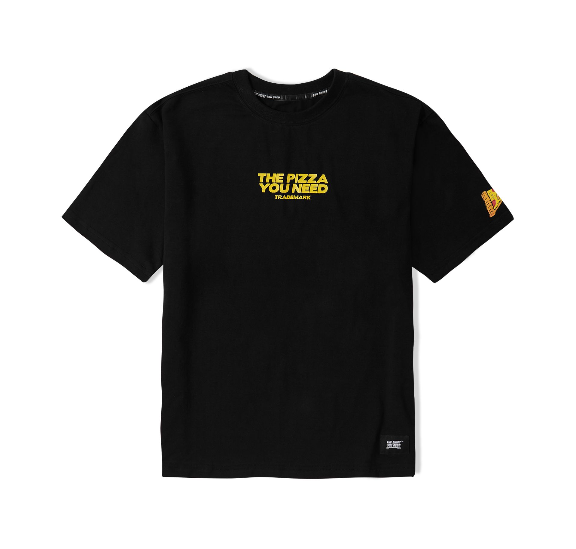 Pizza Tee 1 (Black,Yellow) (No Restock)