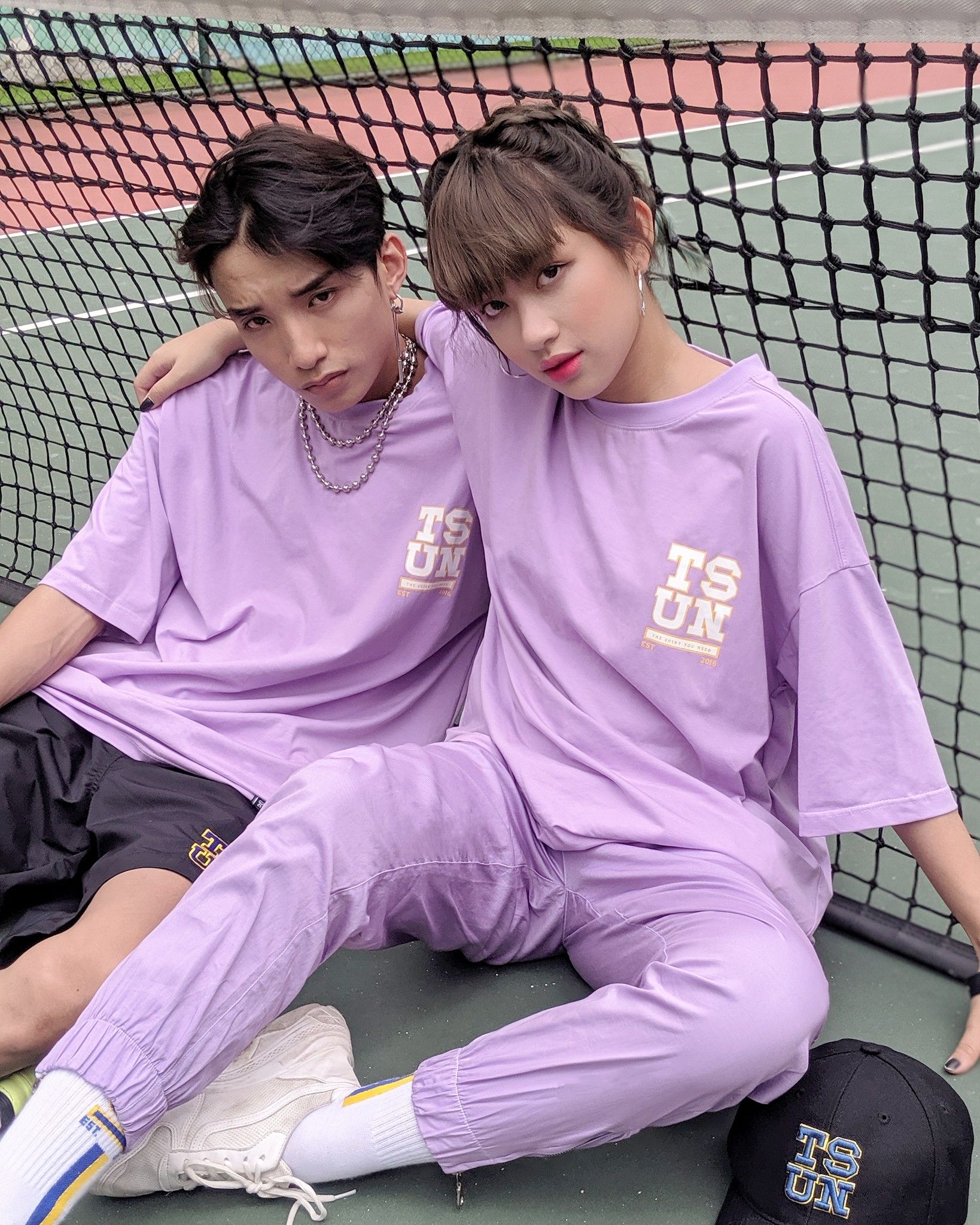 SIGNATURE LOGO TEE/PURPLE