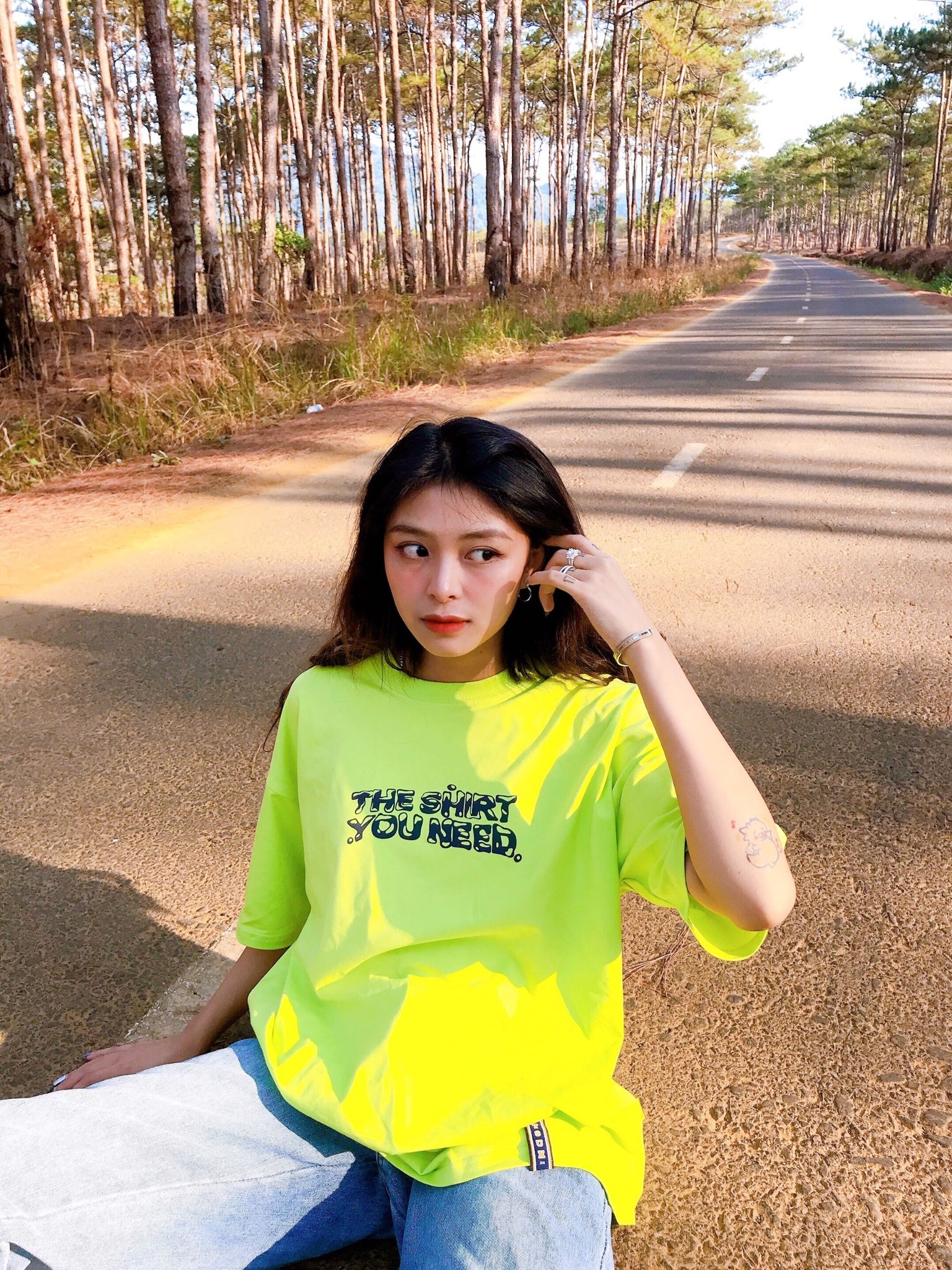 Reflective Tee/Neon