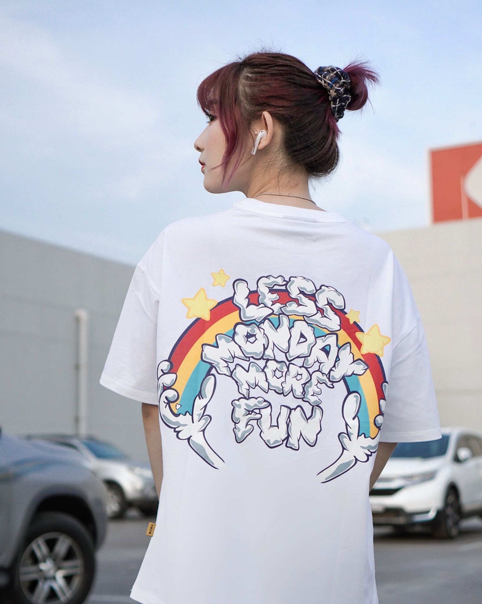 Less Monday Tee - White