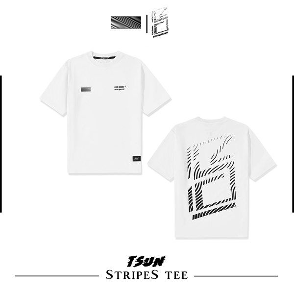 Stripes Tee (White) (No Restock)