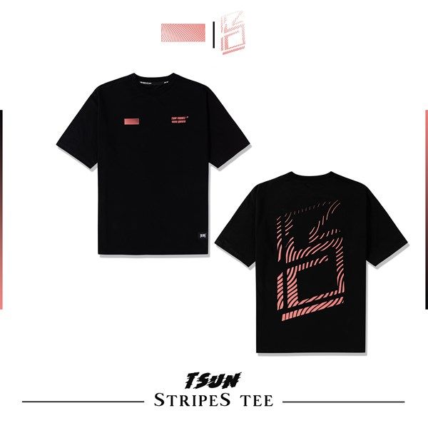 Stripes Tee (Black) (No Restock)