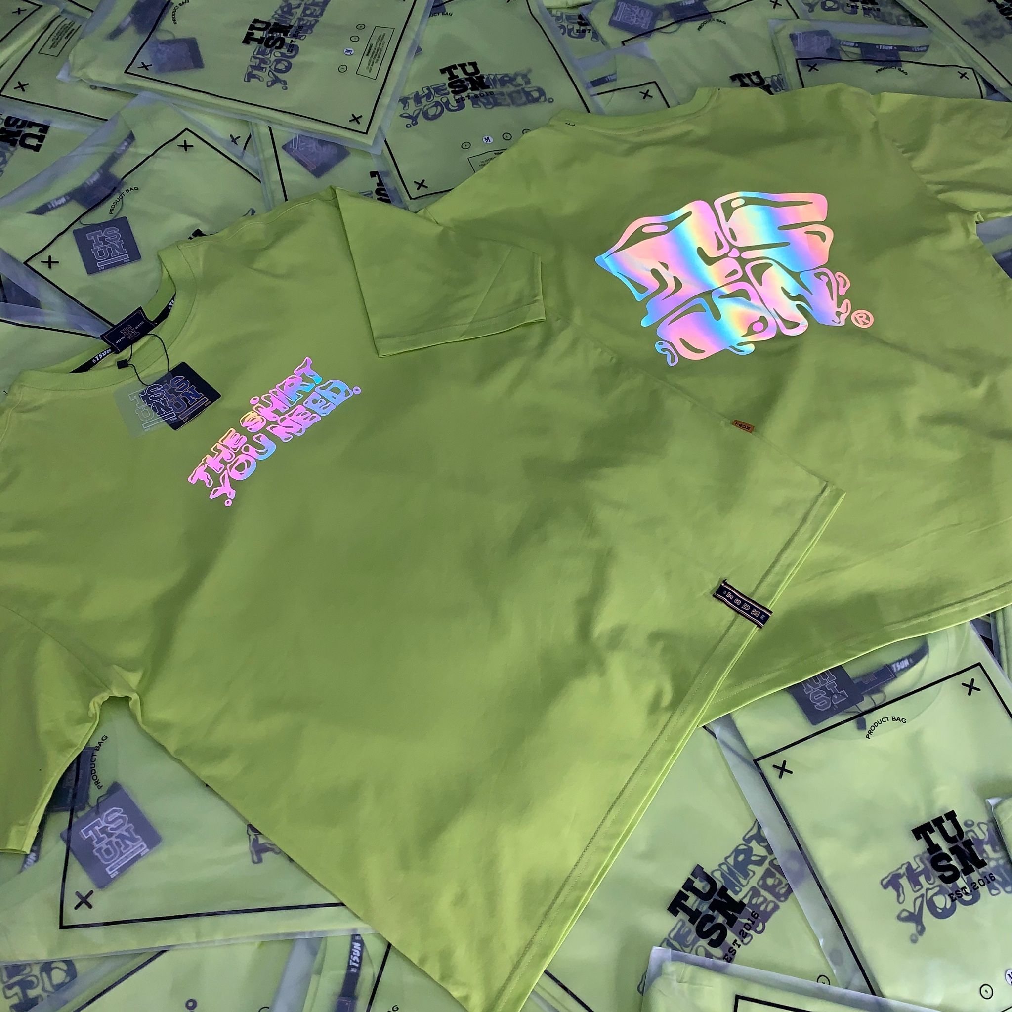 Reflective Tee/Neon