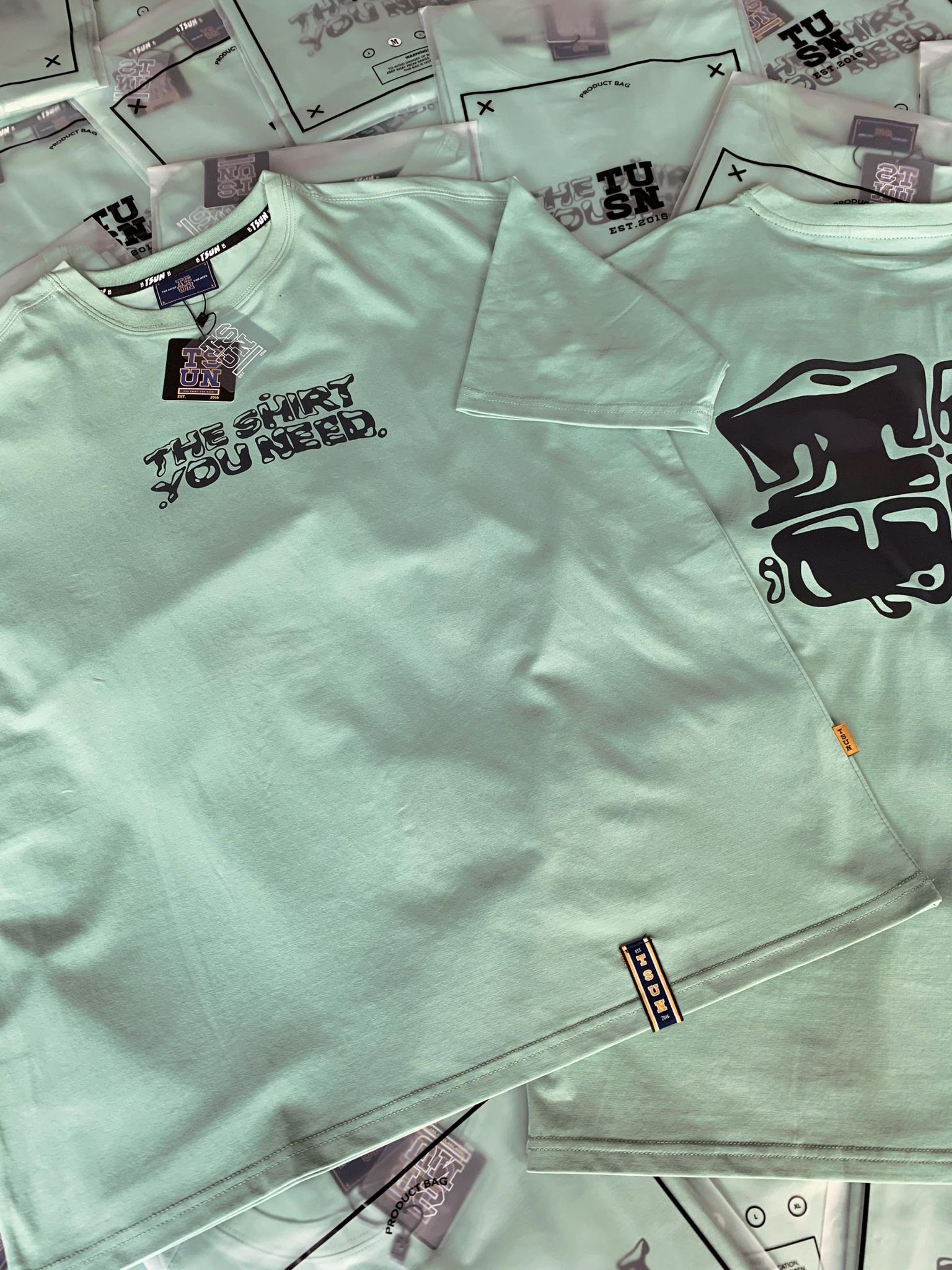 Reflective Tee/Green Bean