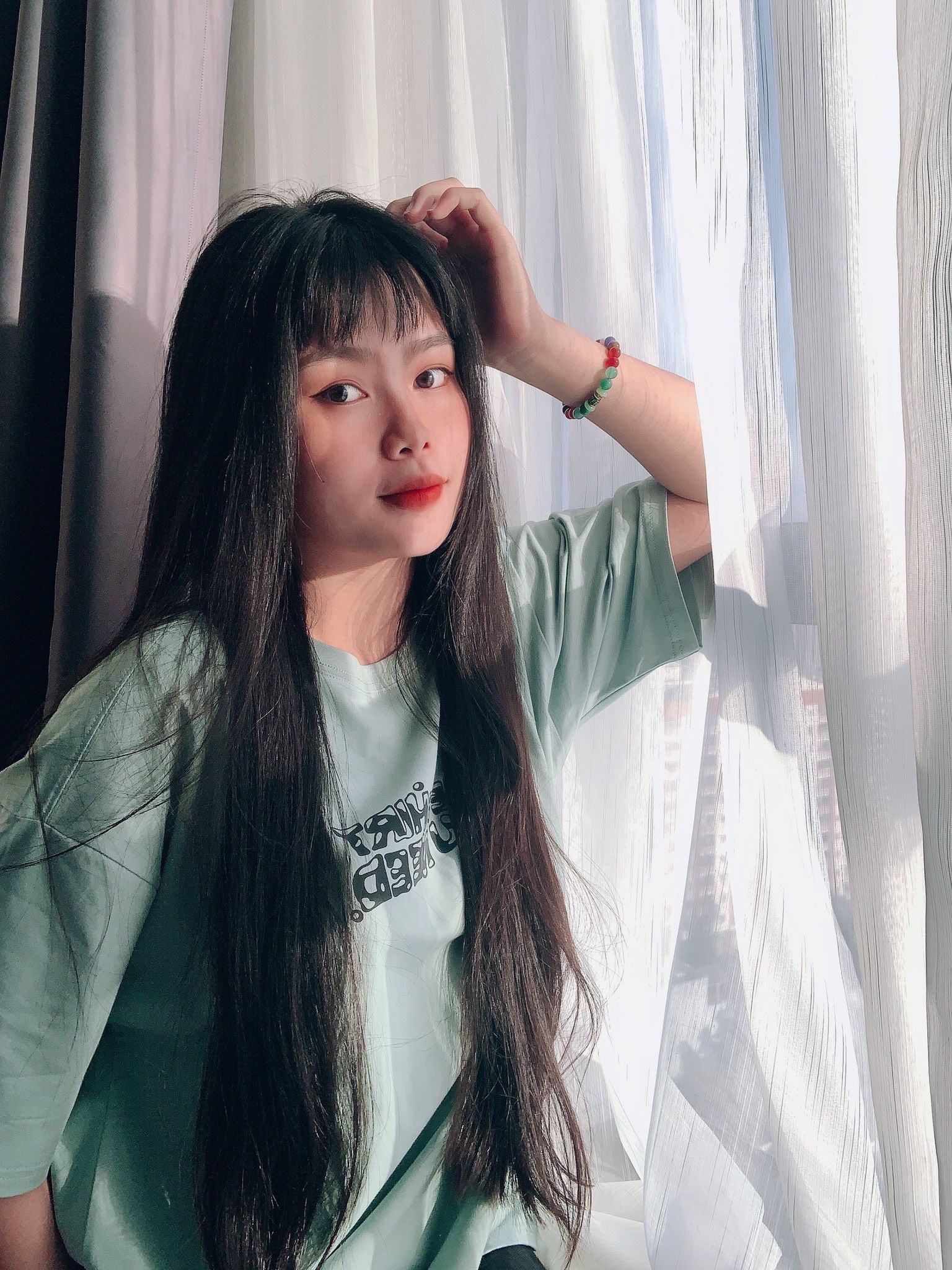 Reflective Tee/Green Bean