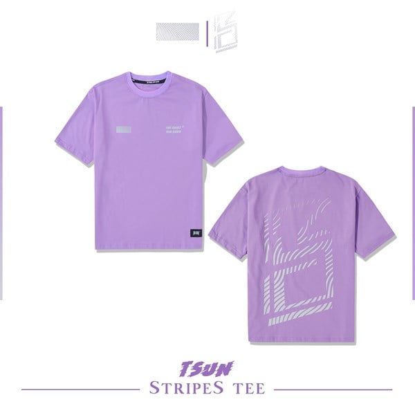 Stripes Tee (Purple) (No Restock)