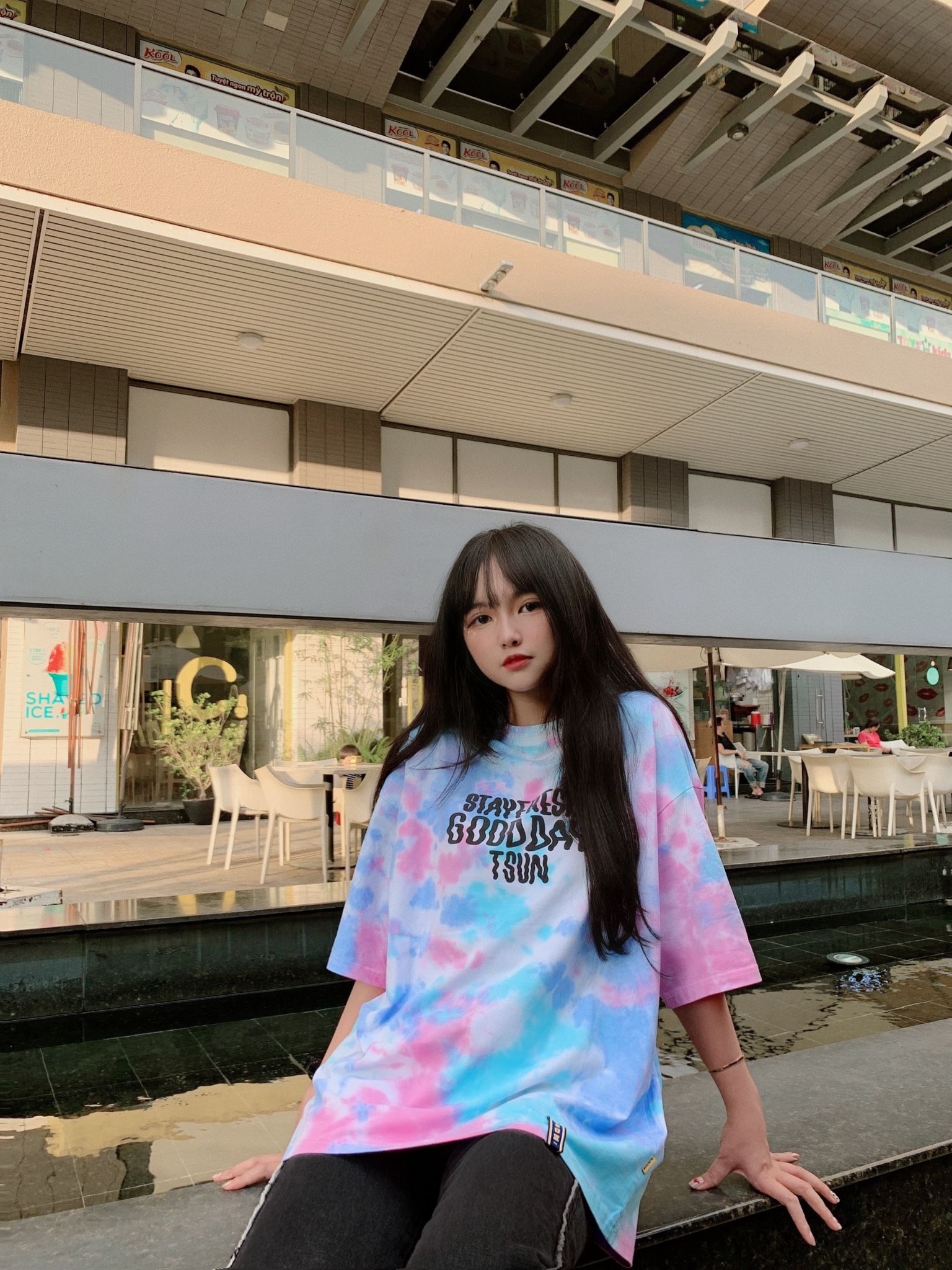 Purple Pink/Tie-Dye Tee