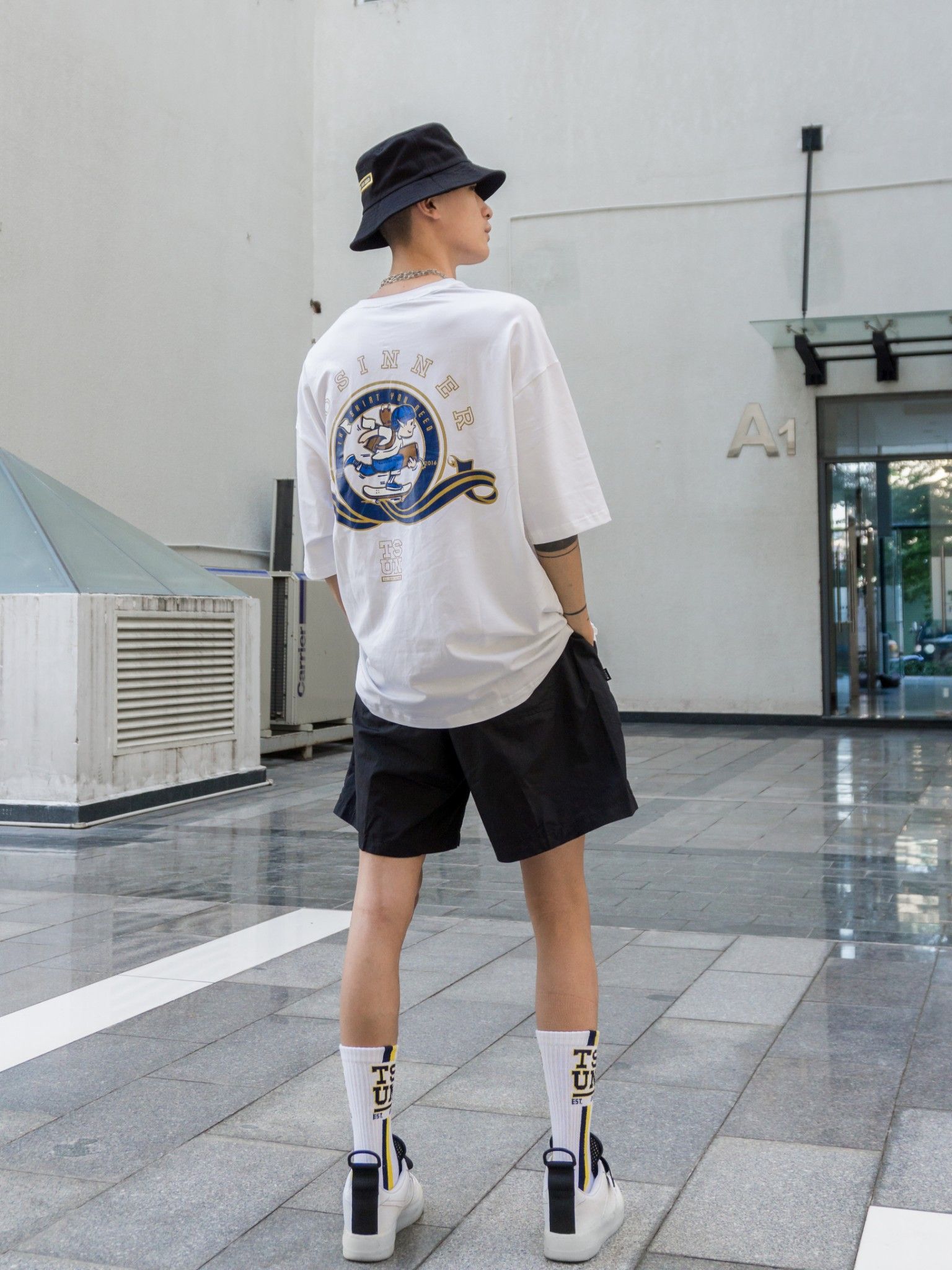 No Sinner Tee/White