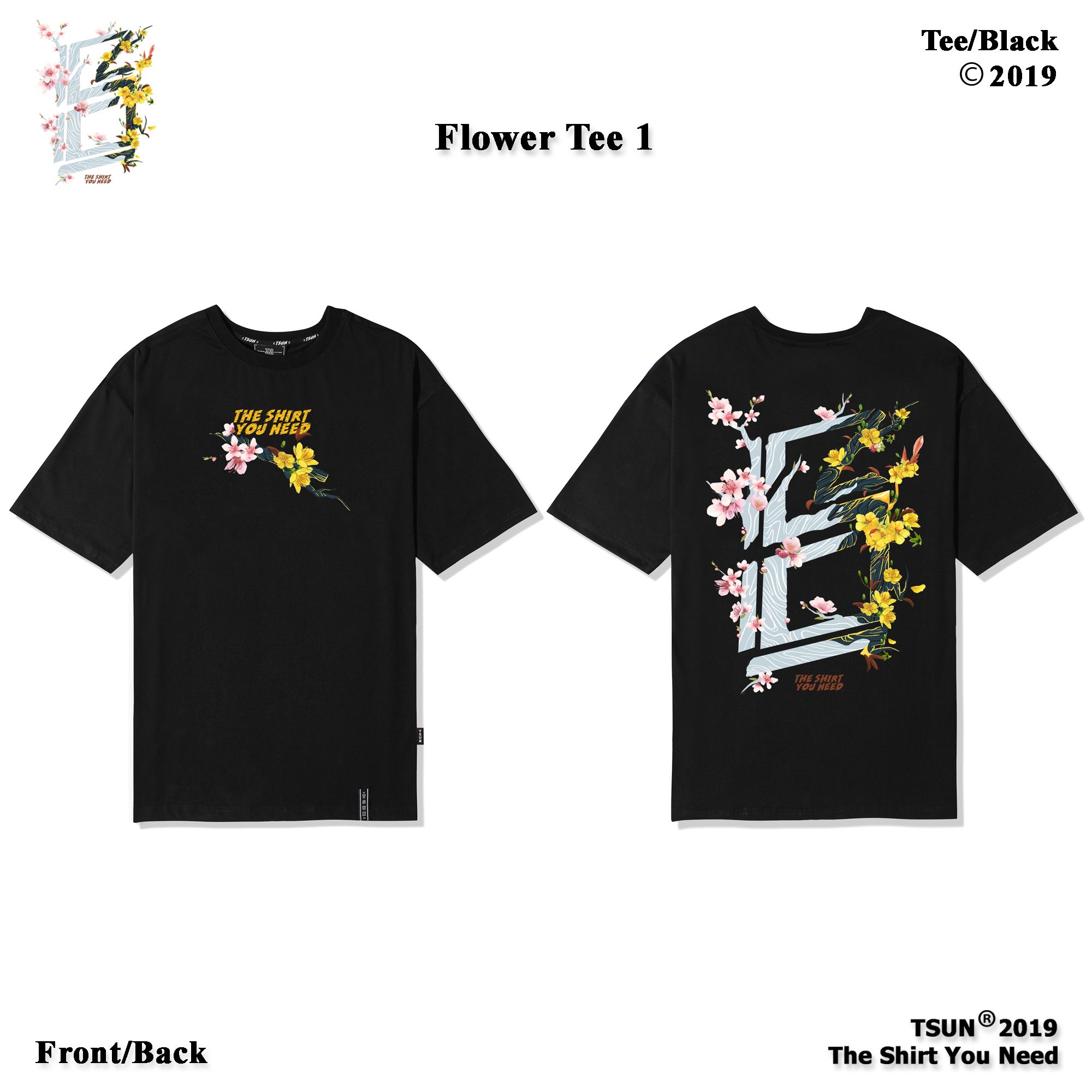 Hoa Tết 1 Tee/Black