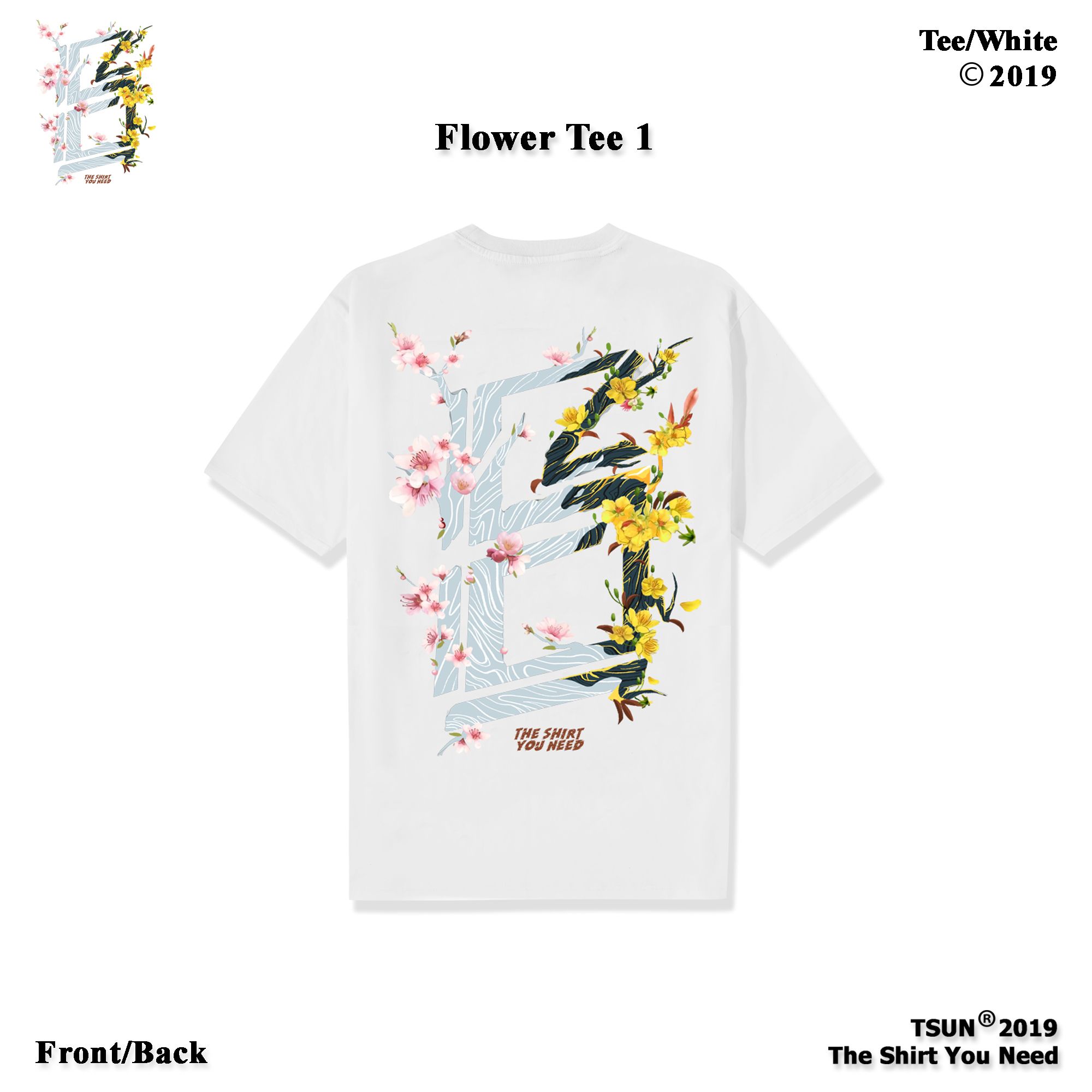 Hoa Tết 1 Tee/White