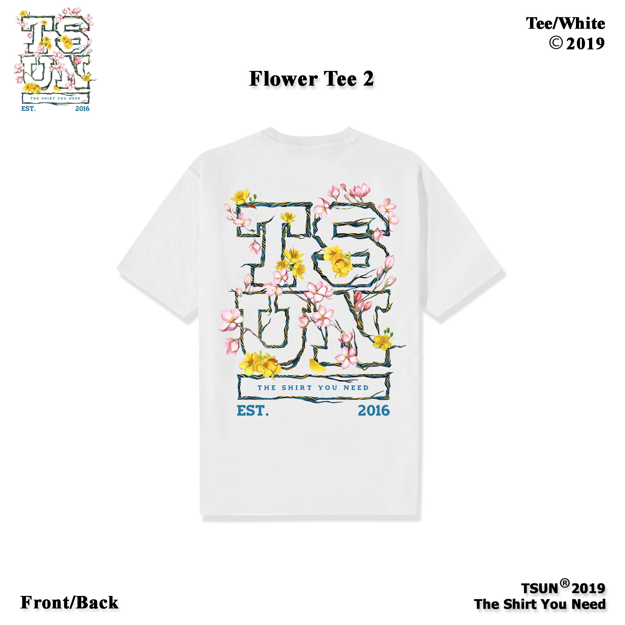 Hoa Tết 2 Tee/White