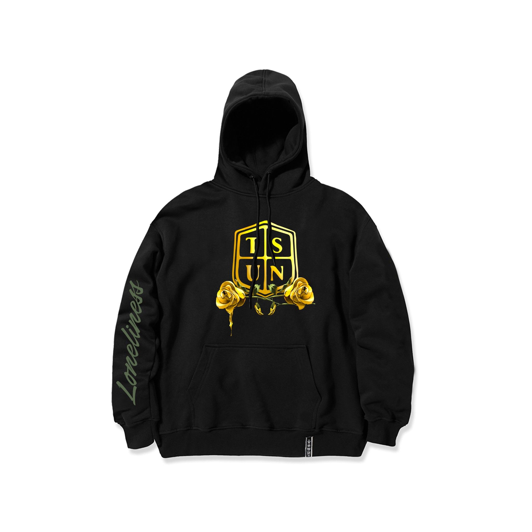 Golden Rose Hoodie/Black