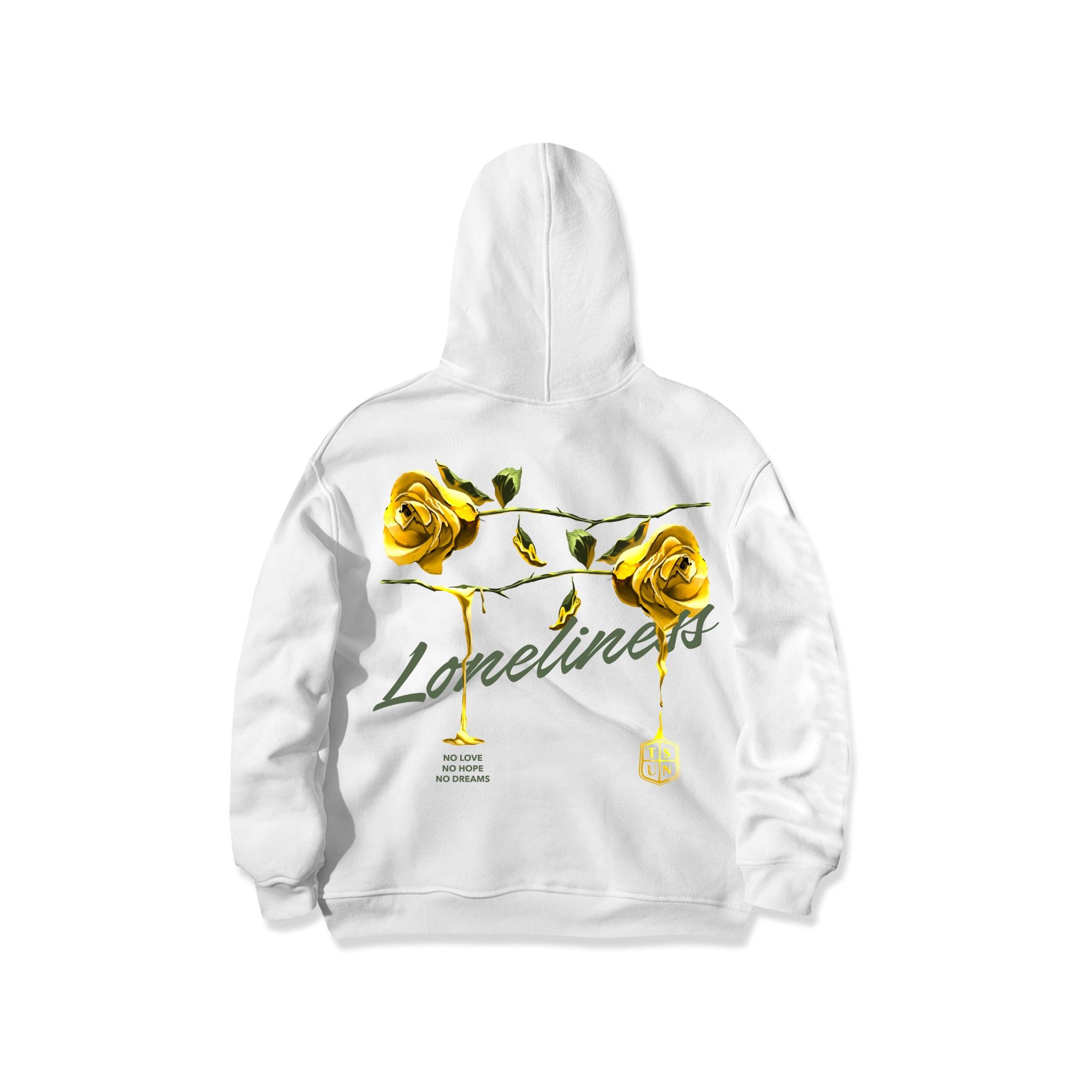 Golden Rose Hoodie/White