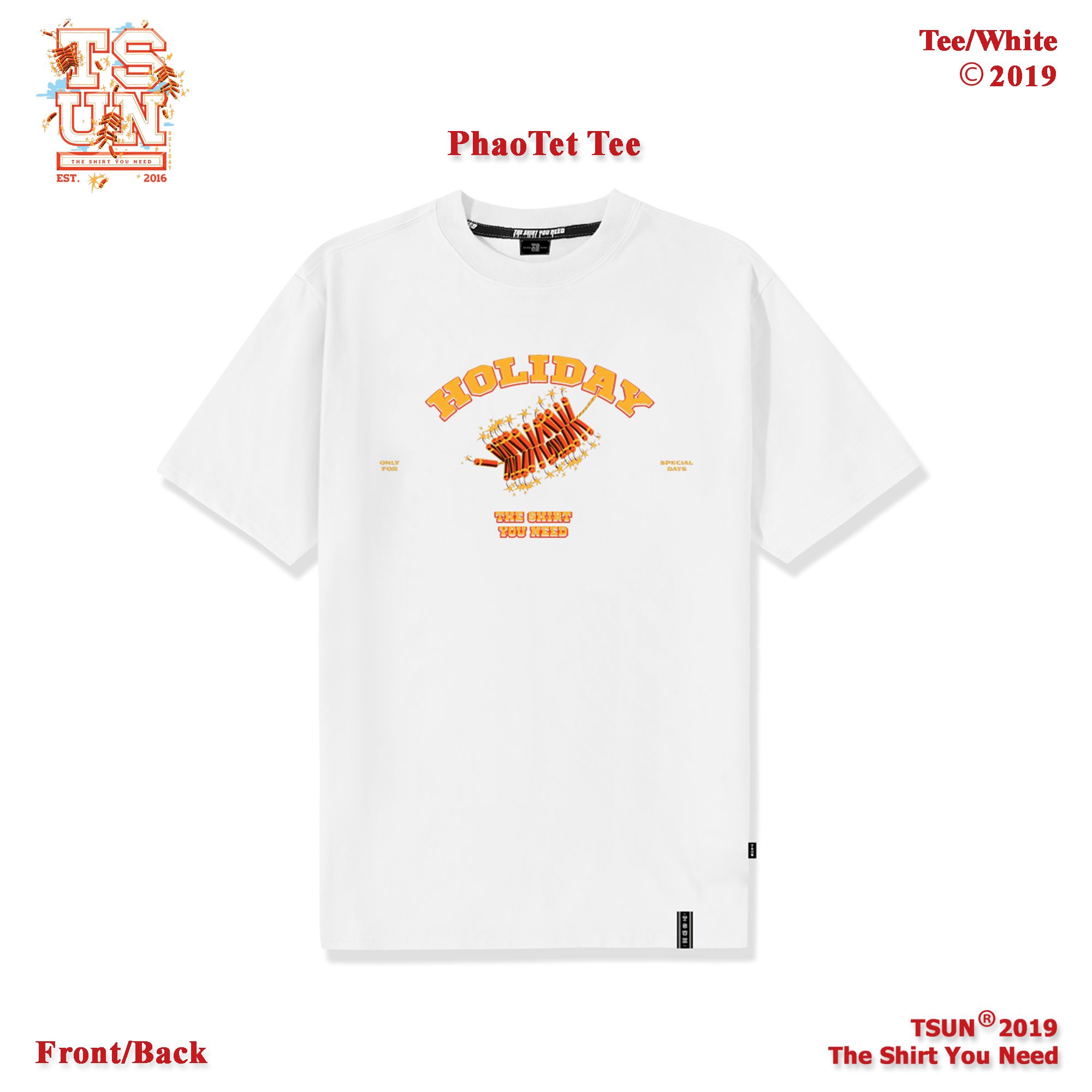 Pháo Tết Tee/White