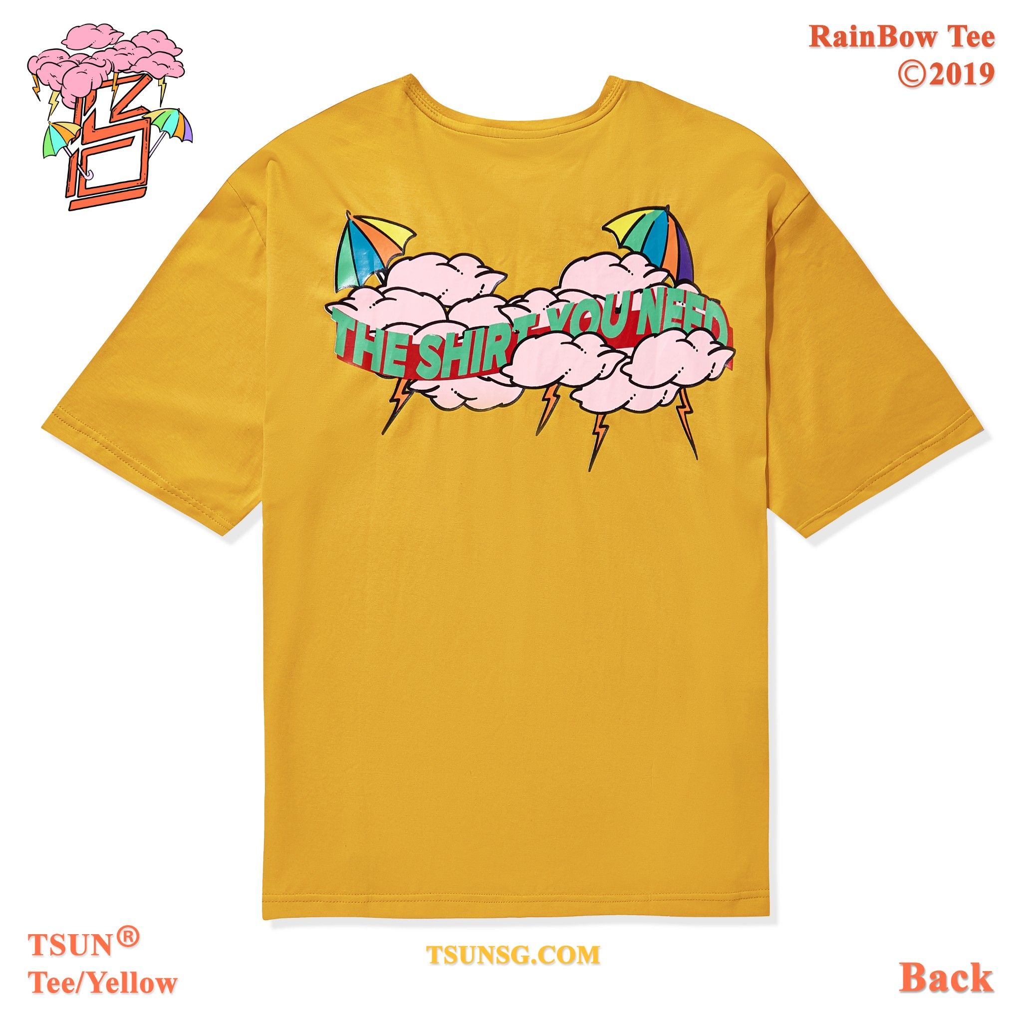 Rainbow Tee/Yellow
