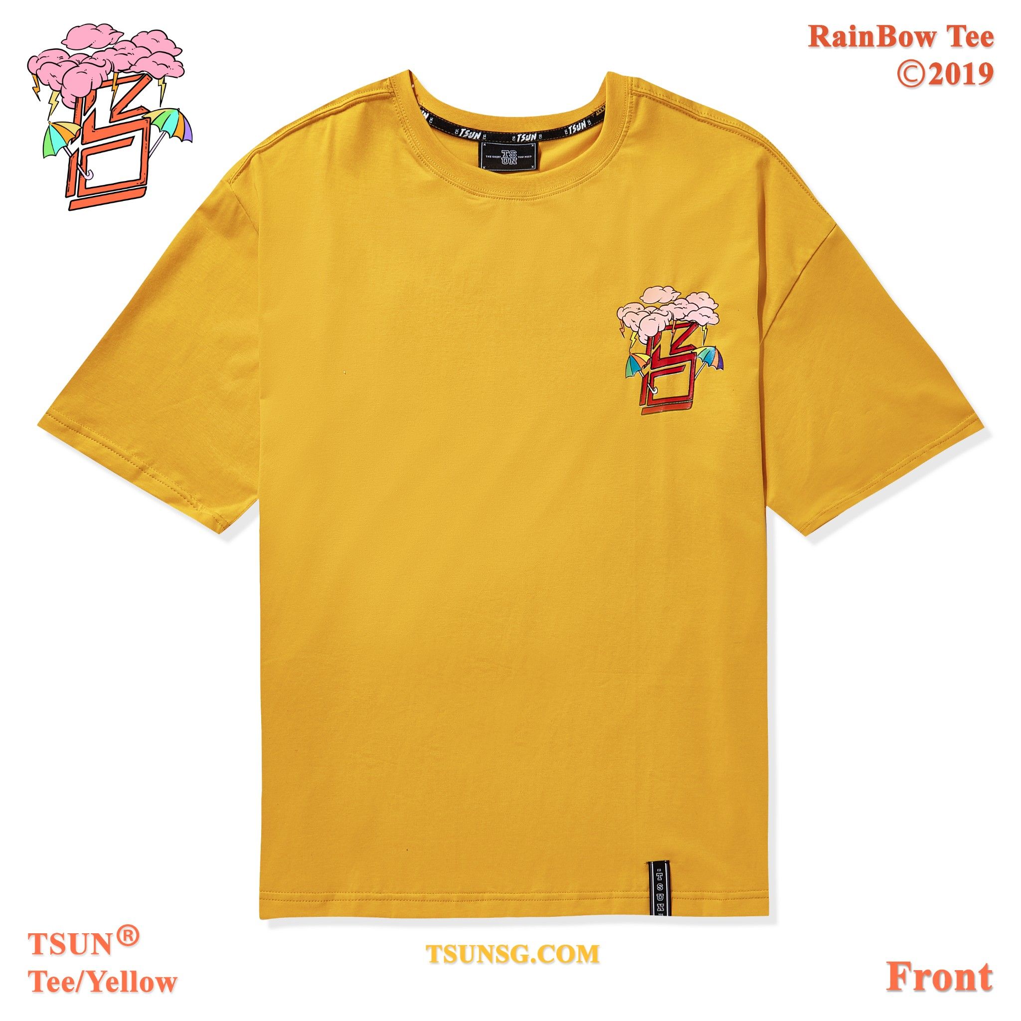 Rainbow Tee/Yellow