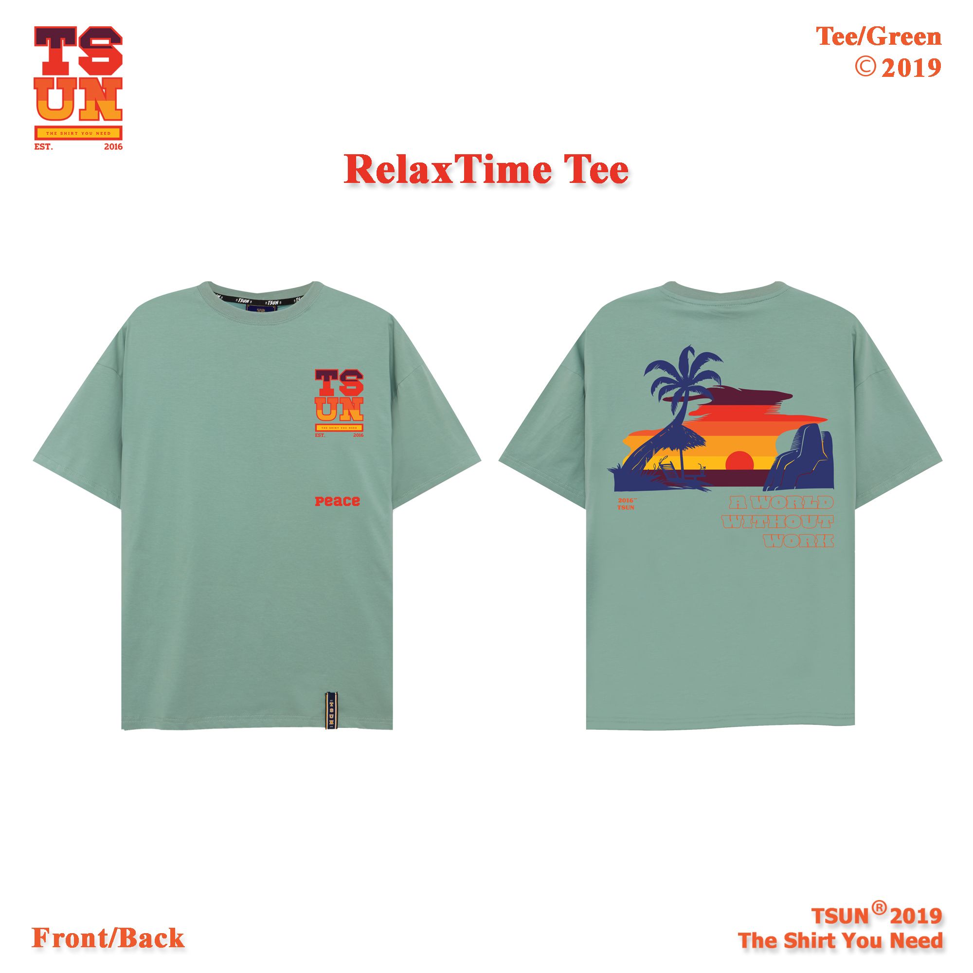 Relax Time Tee/Green