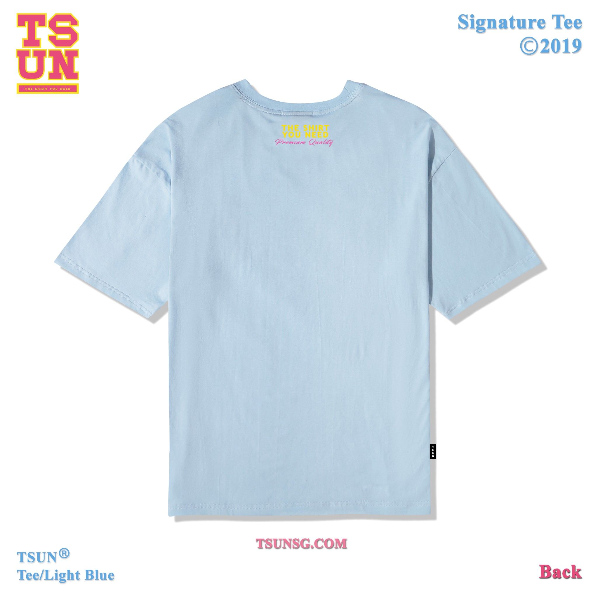 Signature Tee/Light Blue