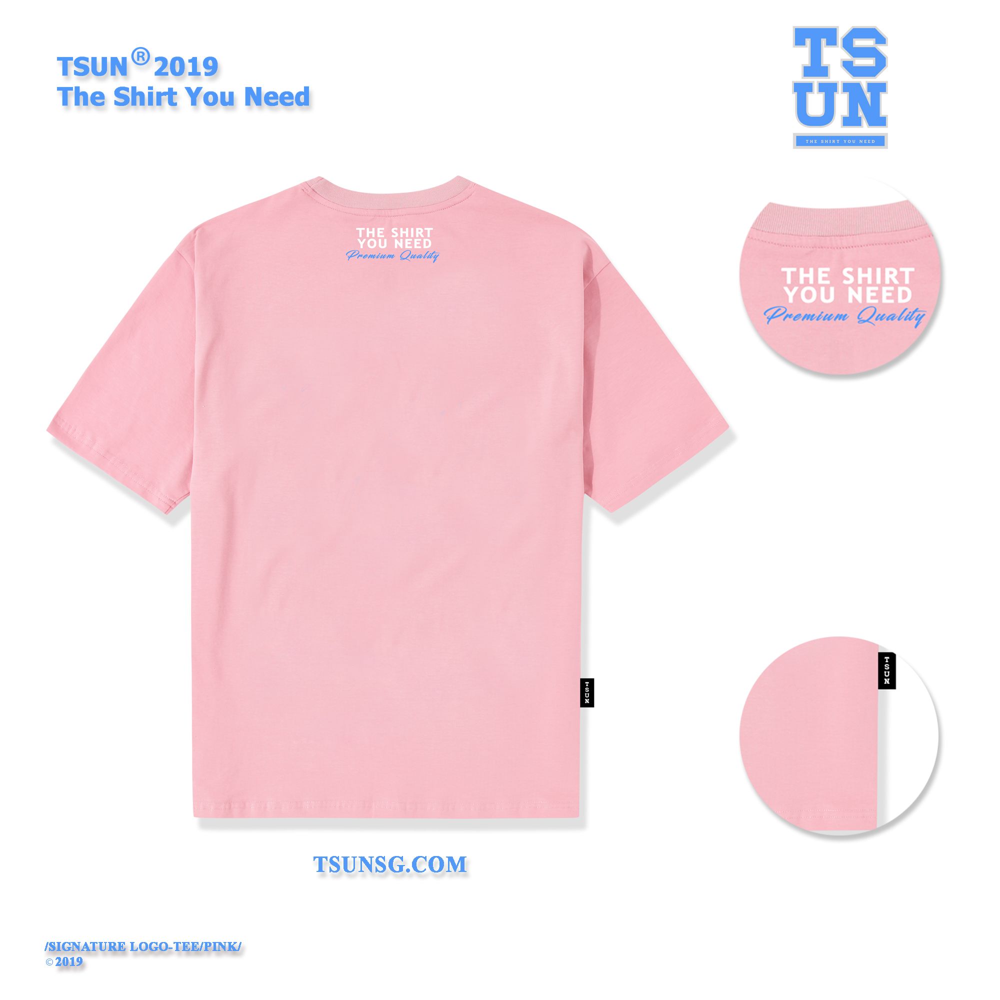 SIGNATURE LOGO TEE PINK