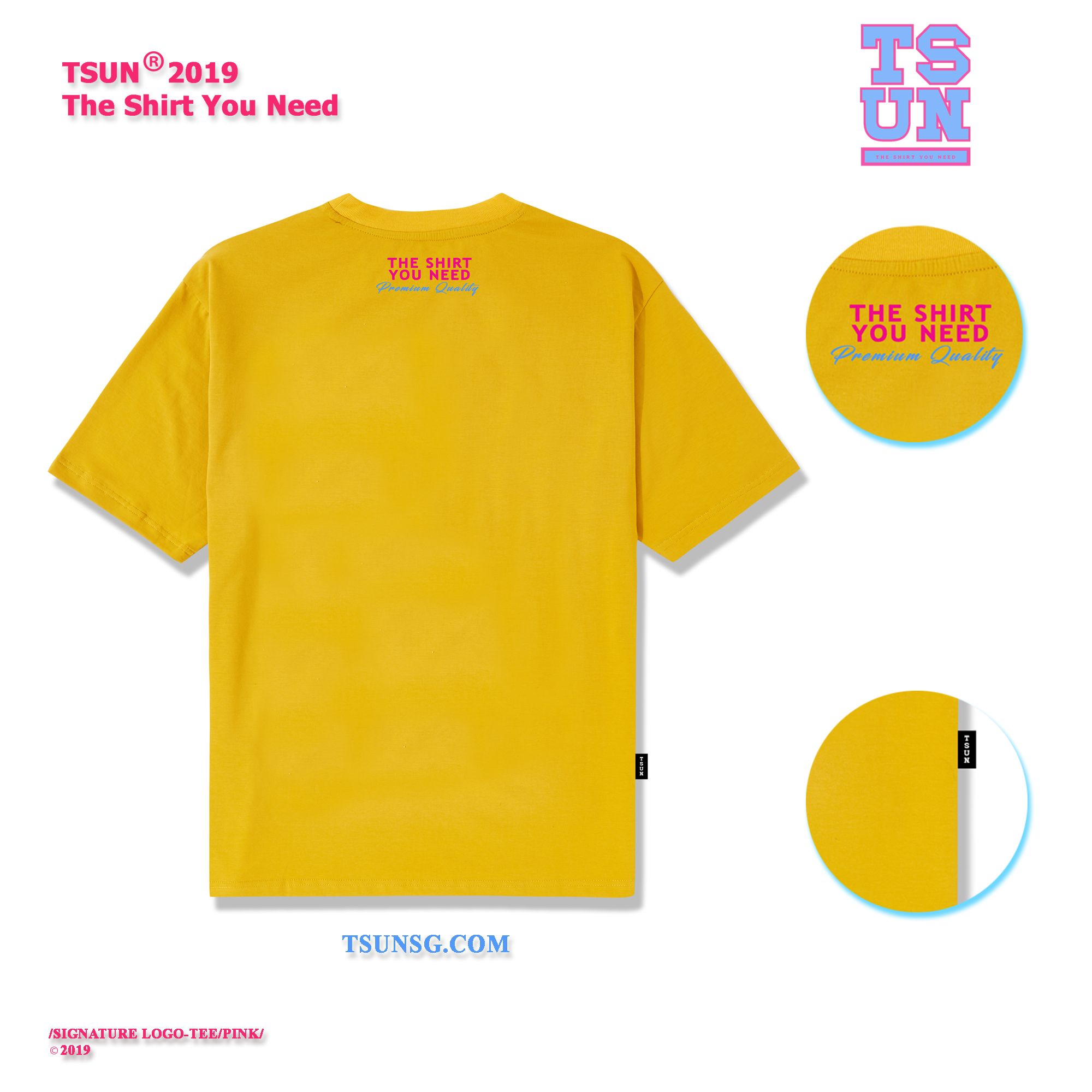 SIGNATURE LOGO TEE / YELLOW