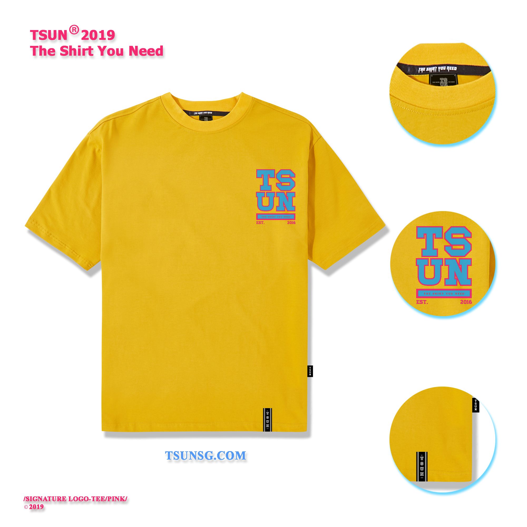 SIGNATURE LOGO TEE / YELLOW