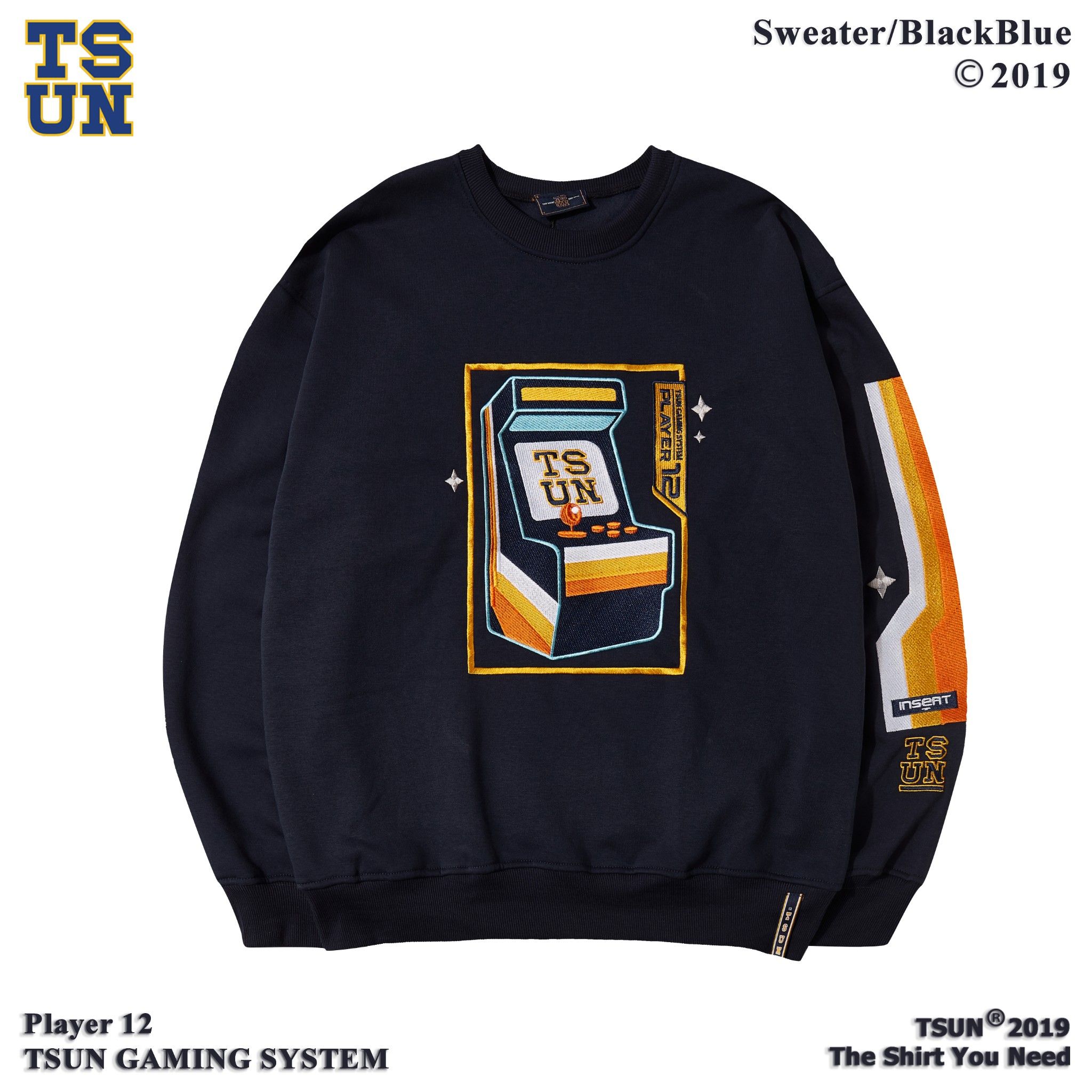 Game Machine Sweater/BlackBlue