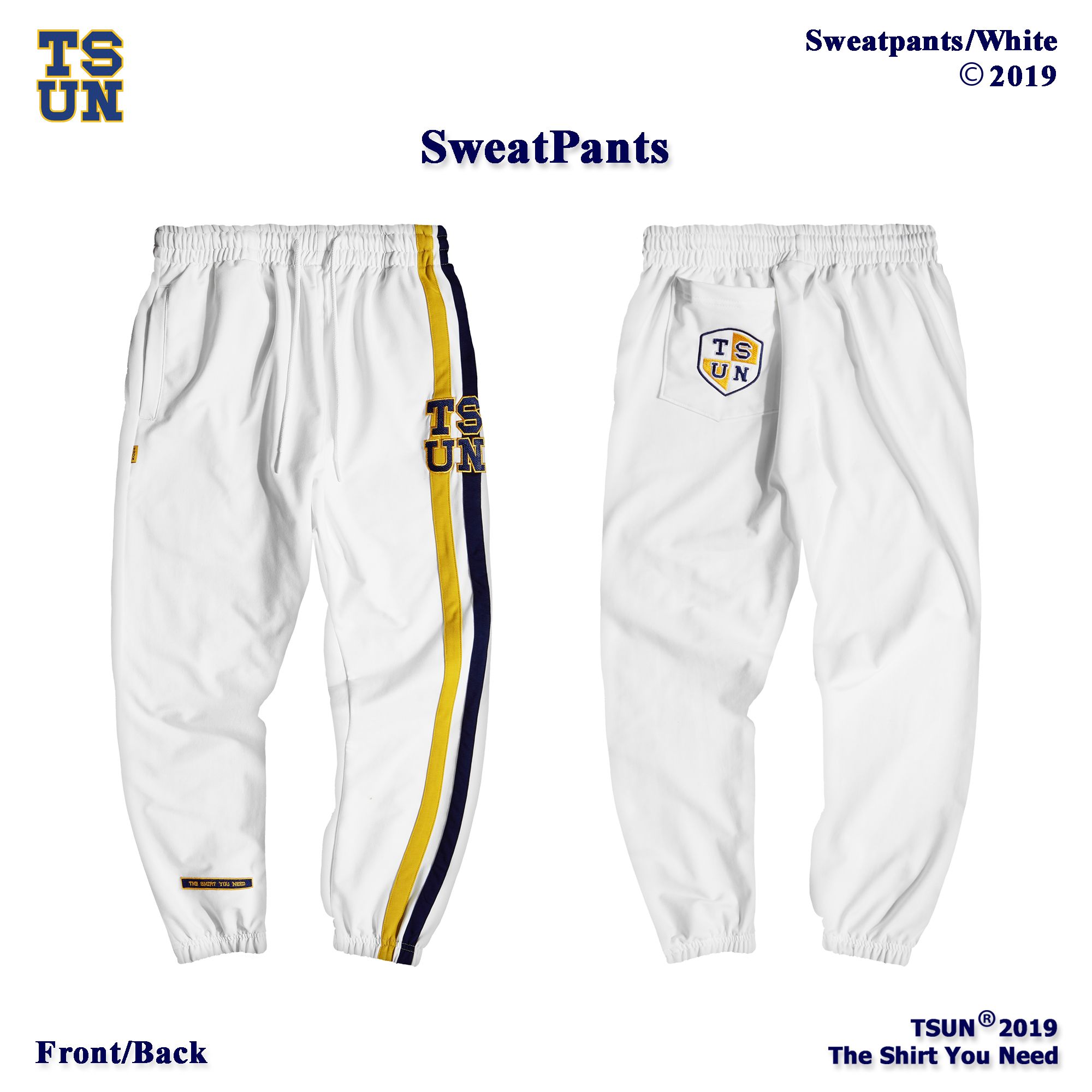 Sweat Pants - White