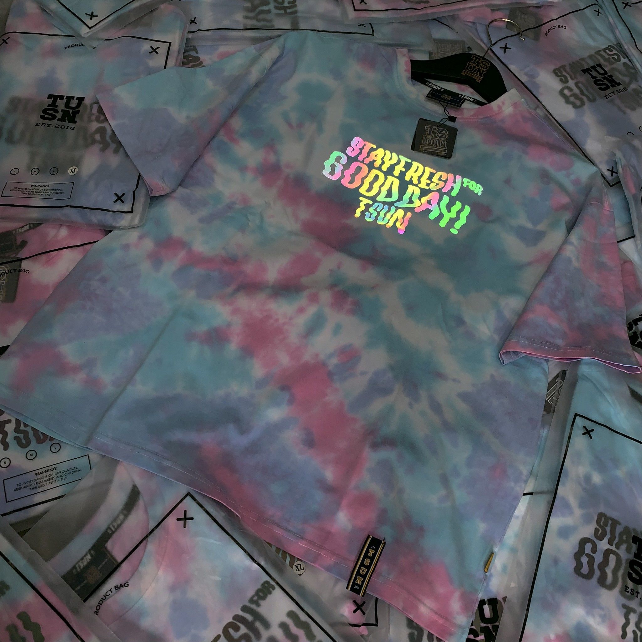 Purple Pink/Tie-Dye Tee