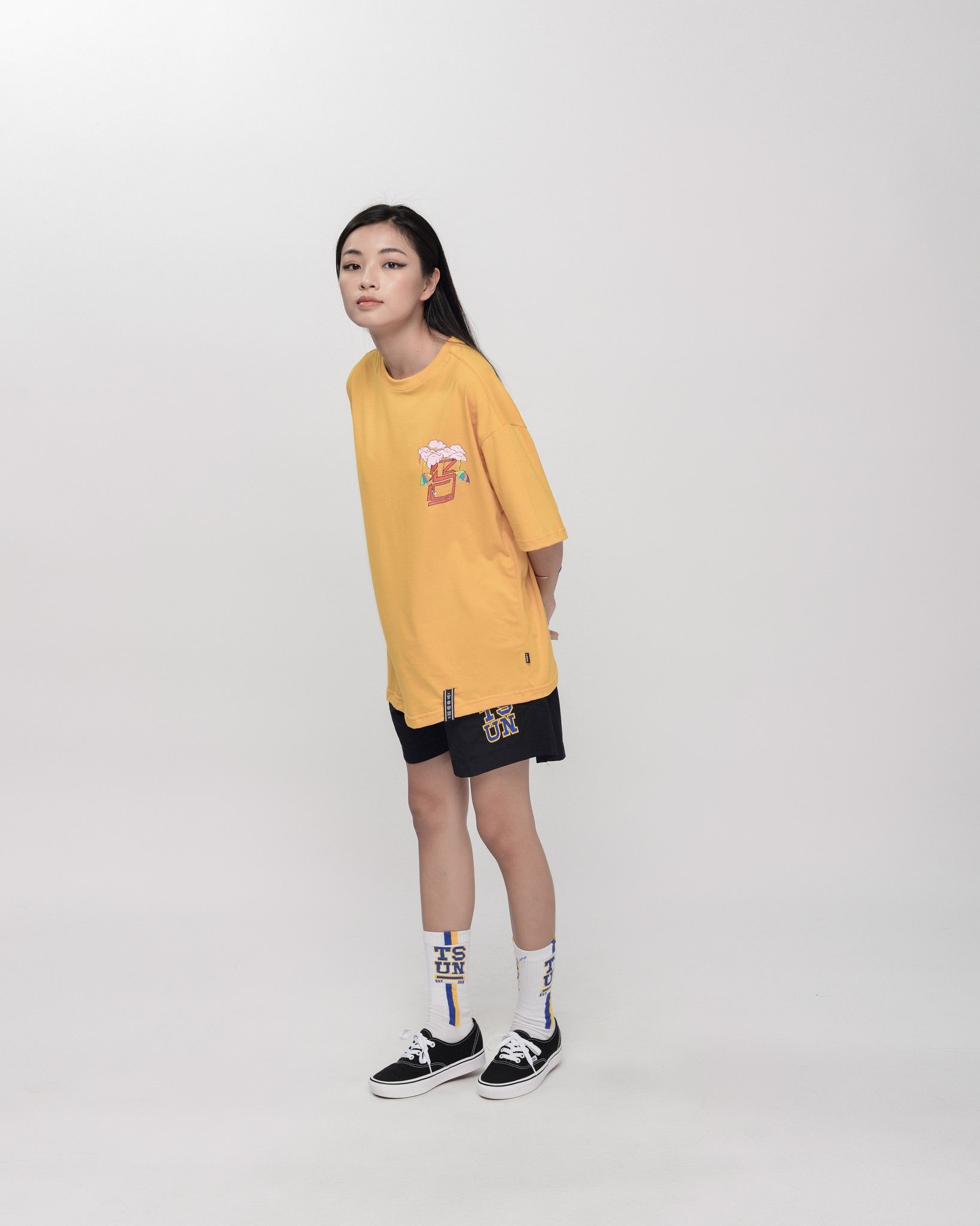 Rainbow Tee/Yellow