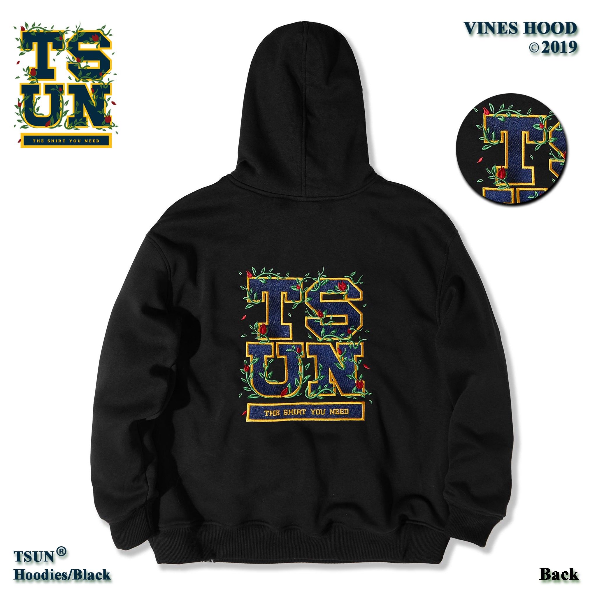 Vines Hood/Black
