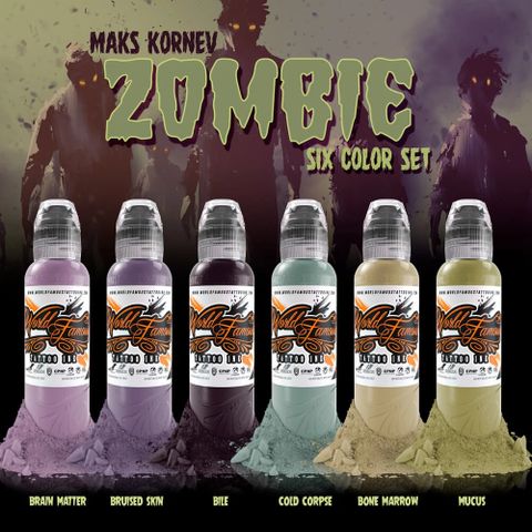 Maks Kornev's Zombie Color Set 6 Màu