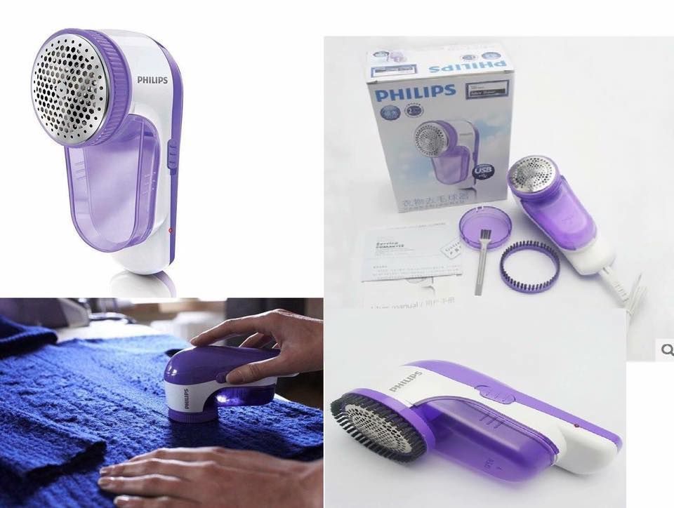 Máy cắt lông xù Philips GC027 màu tím