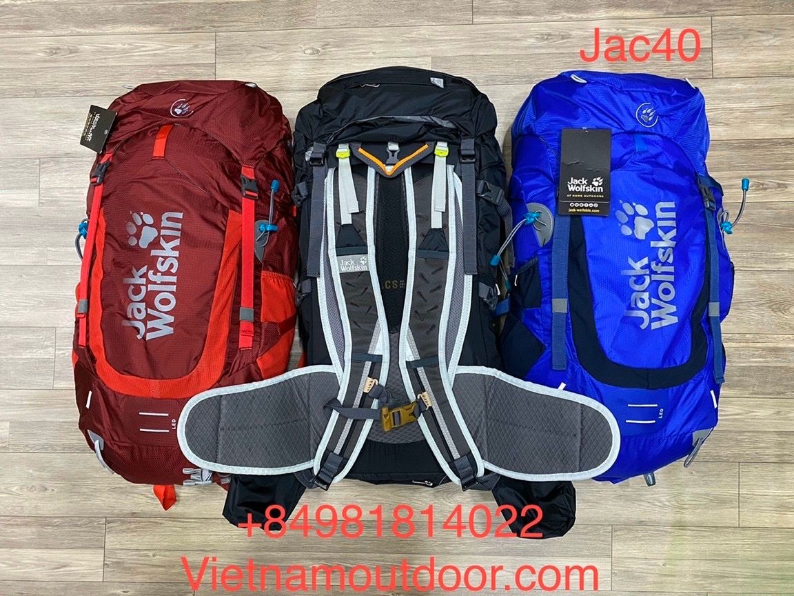  ⚡️ [ HÀNG XUẤT DƯ ]  Balo Jack wolskin alpine trail 40L model 2021 - Balo phượt - Balo du lịch 