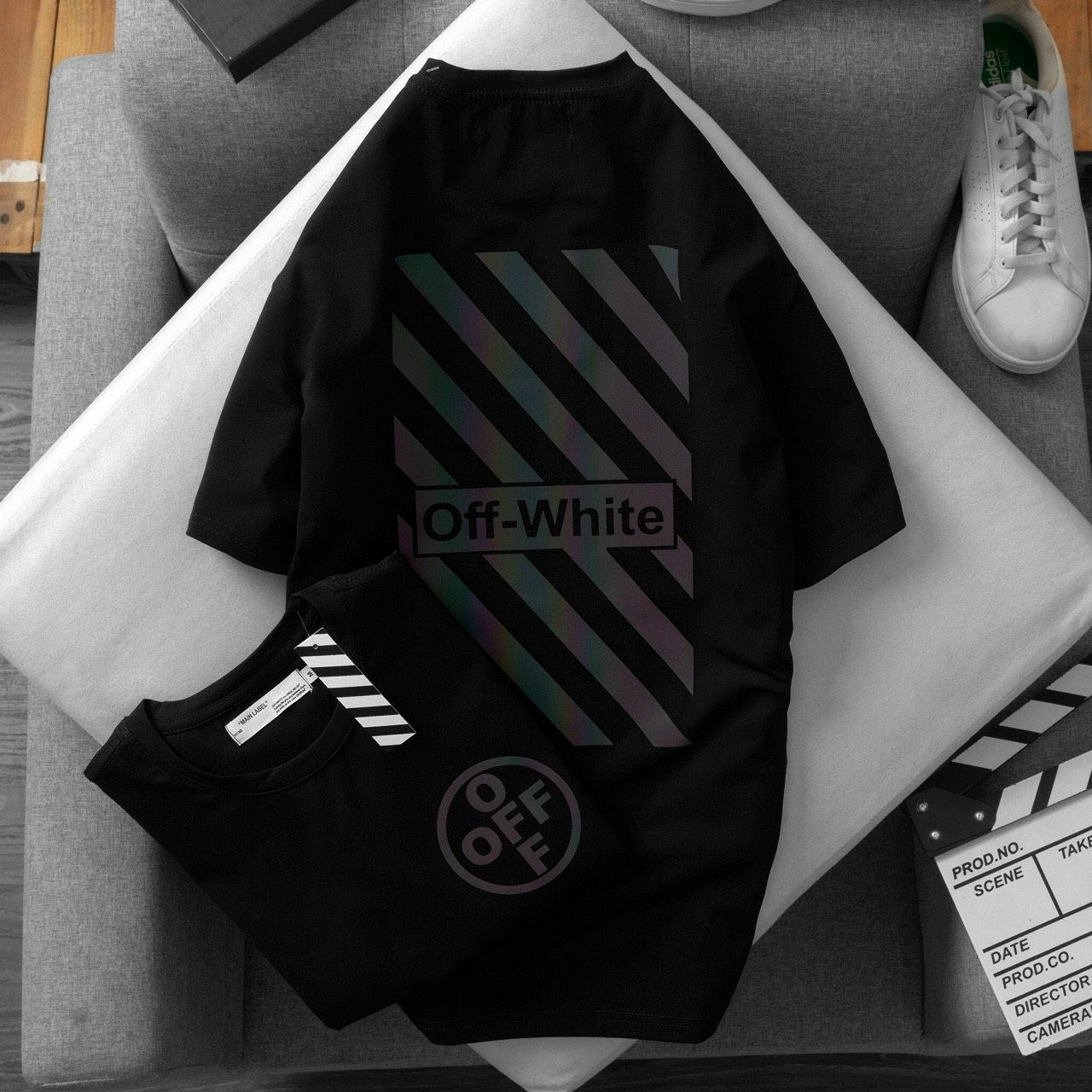 Áo thun tay ngắn unisex OFF-WHITE Áo phông tay ngắn nam nữ 100% cotton siêu thoáng mát