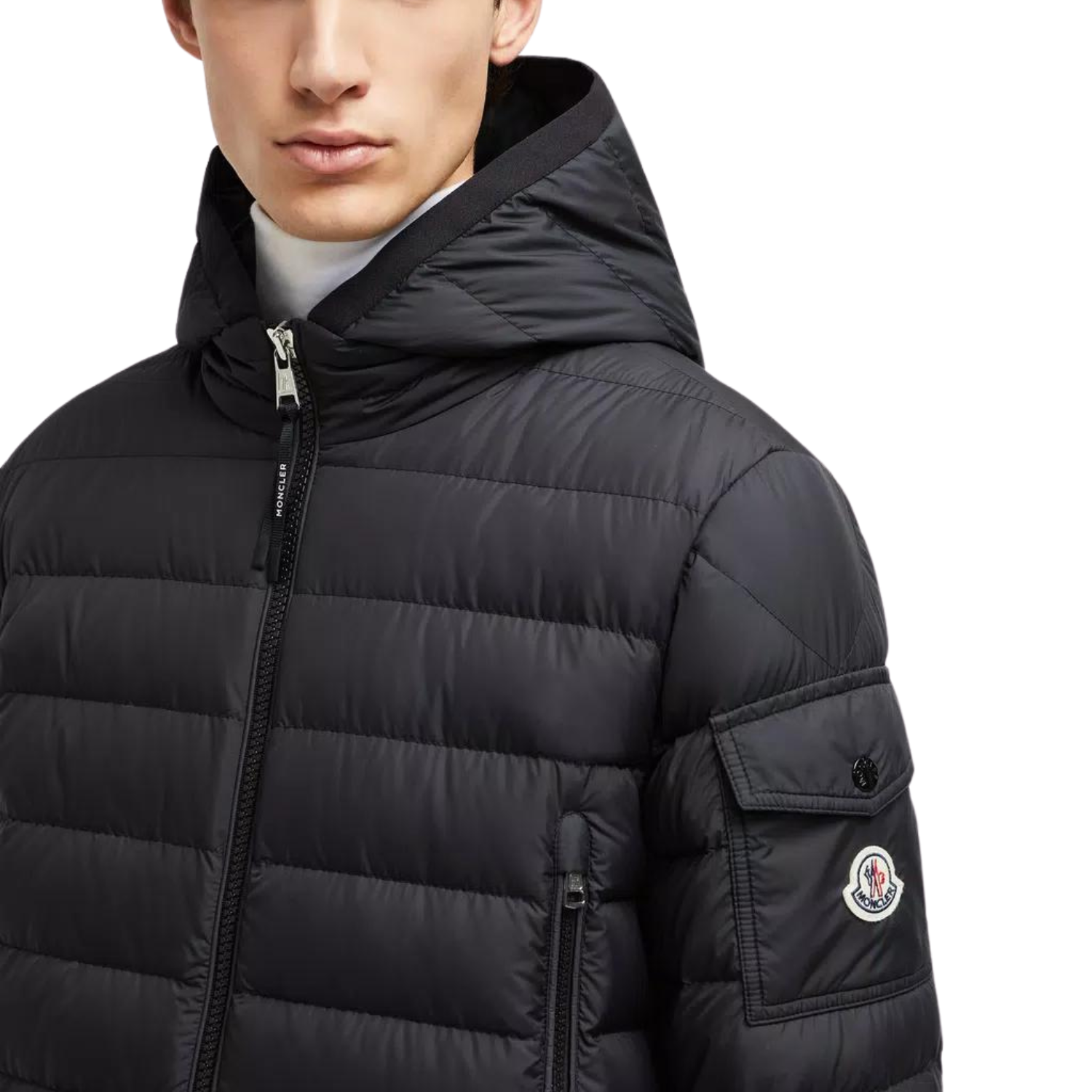 Áo Khoác MONCLER BEIGE GALION SHORT DOWN JACKET Lông Vũ Cao Cấp Chống Thấm Giữ Ấm