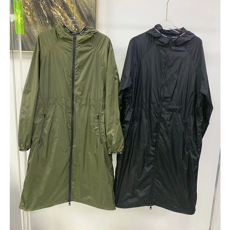 Áo Khoác Gió Phong Cách Hàn Quốc MONCLER Dáng Dài