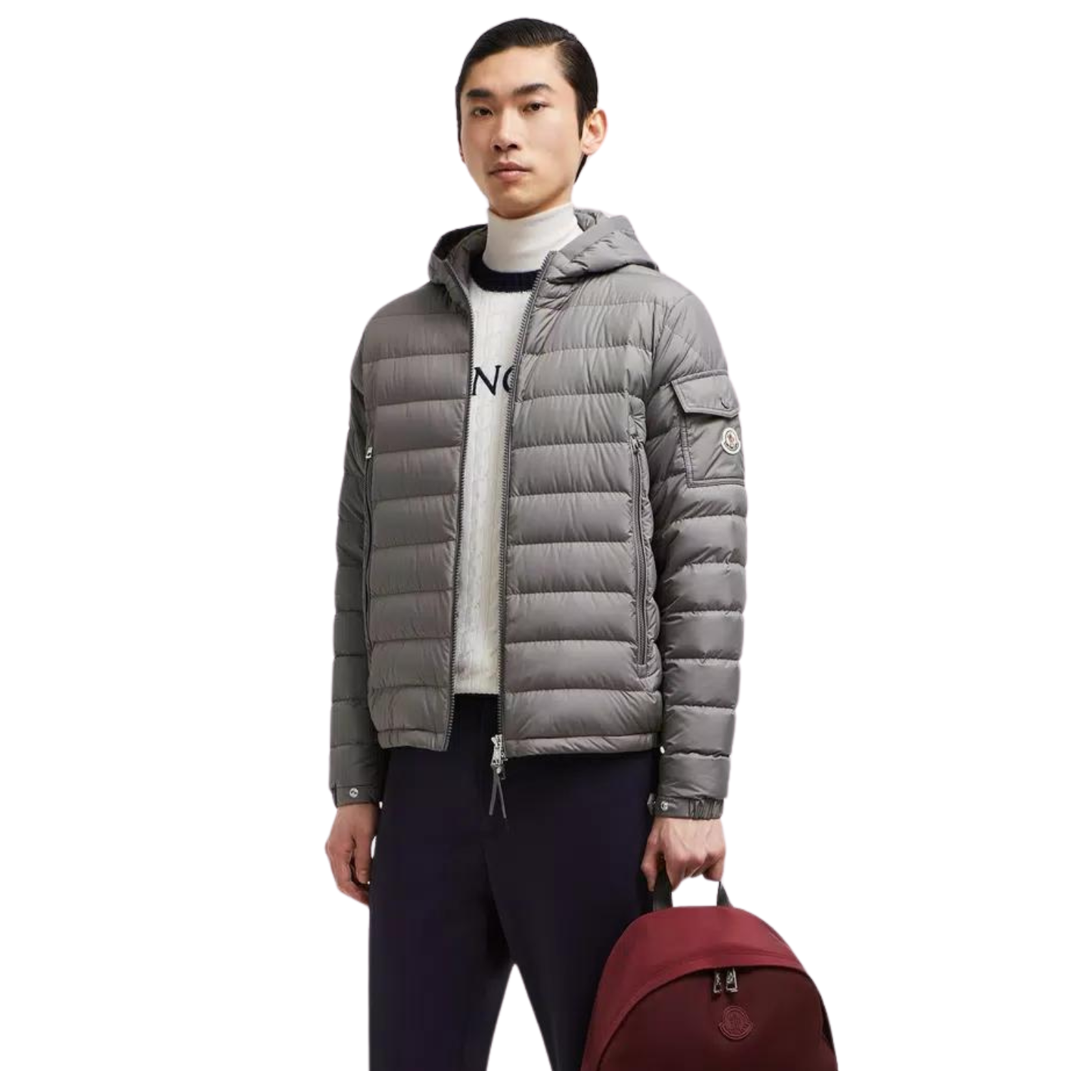 Áo Khoác MONCLER BEIGE GALION SHORT DOWN JACKET Lông Vũ Cao Cấp Chống Thấm Giữ Ấm