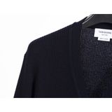  Áo khoác cổ tim Cardigan nam nữ dệt kim Thom Browne 4-Bar 20235 chất vải nhung tăm cao cấp thiết kế tay áo kẻ sọc 